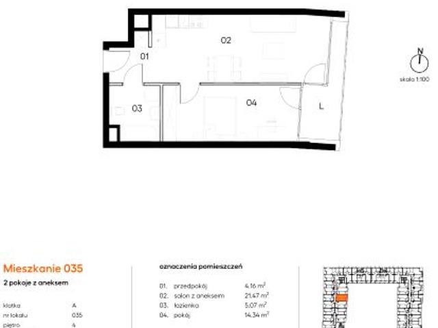 Mieszkanie 45m²
