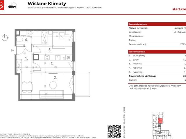 Mieszkanie 45m²