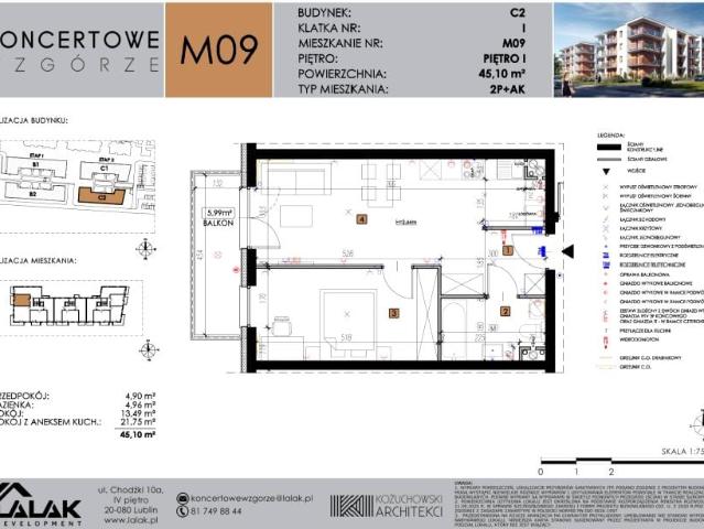 Mieszkanie 45m²