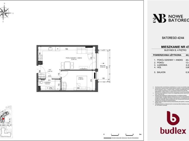 Mieszkanie 45m²