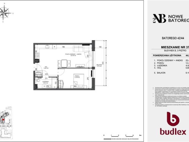 Mieszkanie 45m²