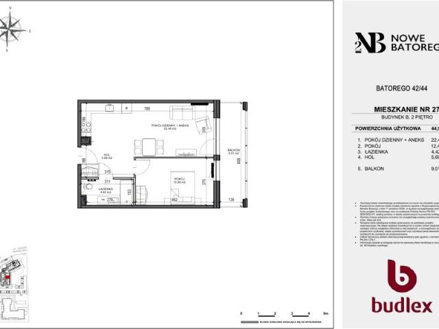 Mieszkanie 45m²