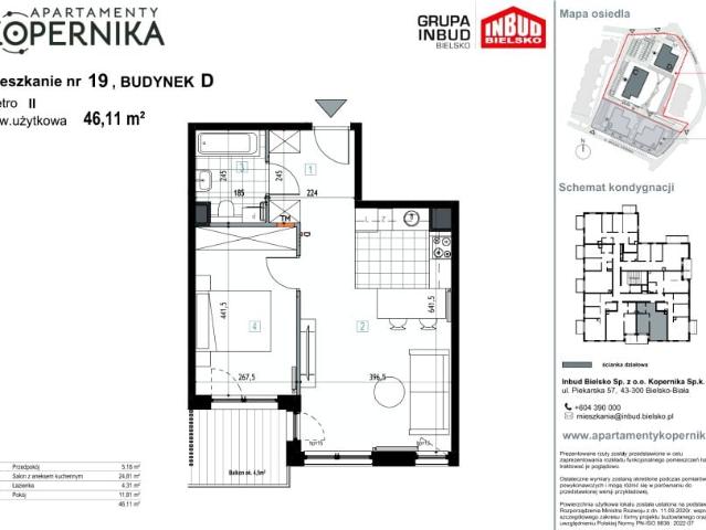 Mieszkanie 46,1m²