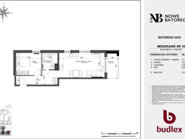Mieszkanie 46,1m²