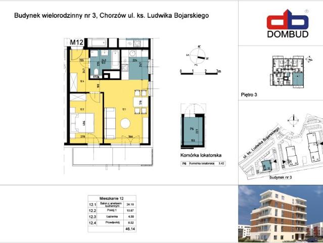Mieszkanie 46,1m²