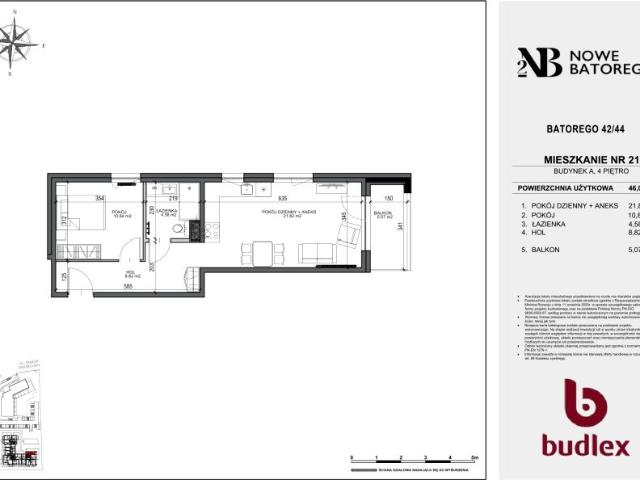Mieszkanie 46,1m²