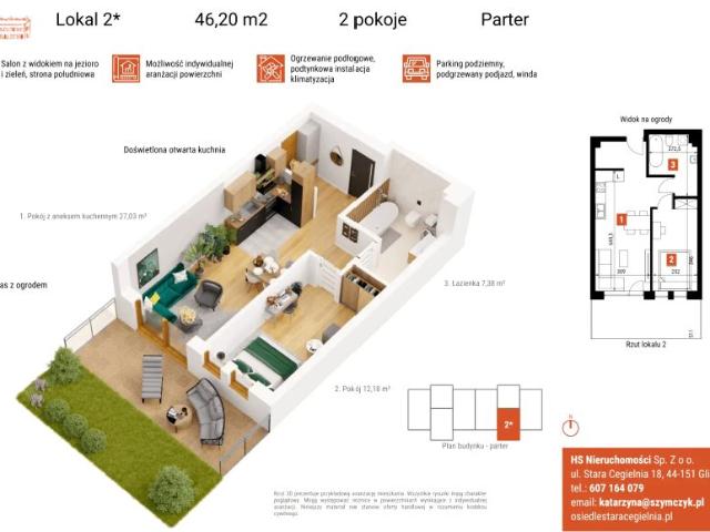 Mieszkanie 46,2m²