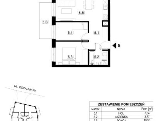 Mieszkanie 46,2m²