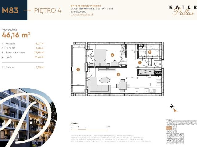 Mieszkanie 46,2m²