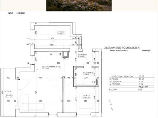 Mieszkanie 46,2m²