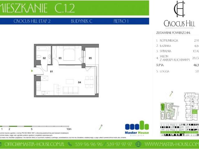 Mieszkanie 46,3m²