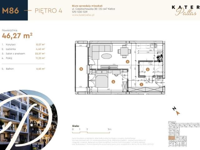Mieszkanie 46,3m²