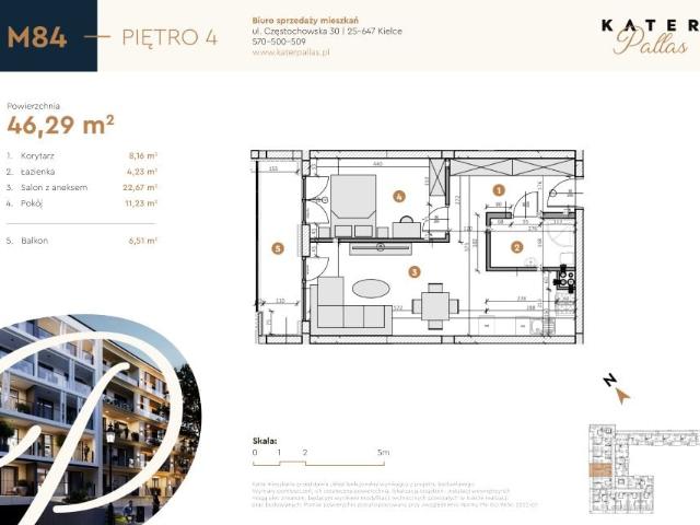 Mieszkanie 46,3m²