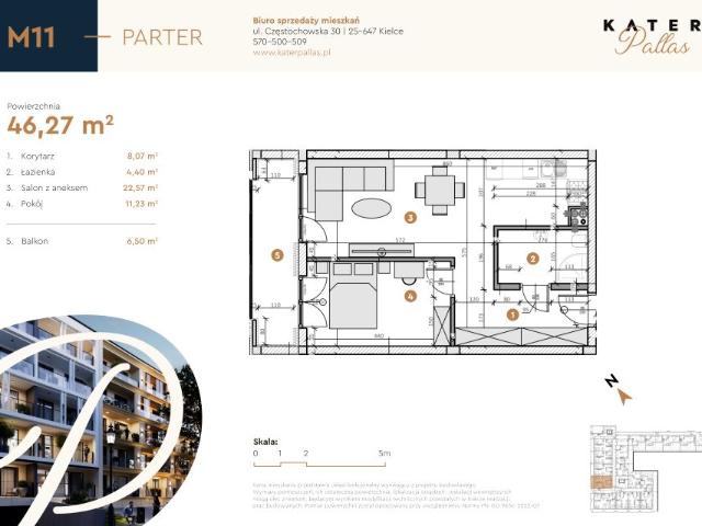 Mieszkanie 46,3m²