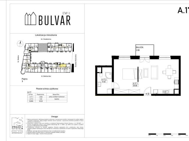 Mieszkanie 46,3m²