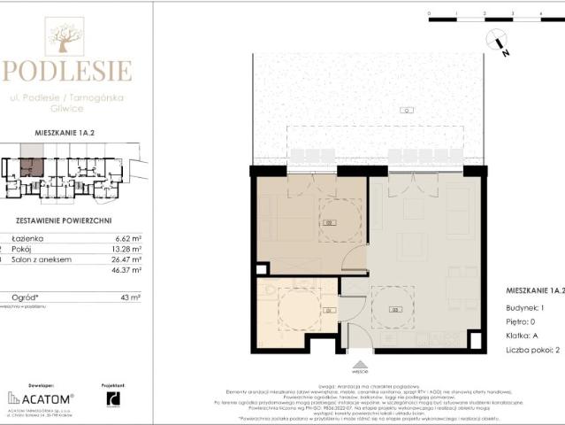 Mieszkanie 46,4m²