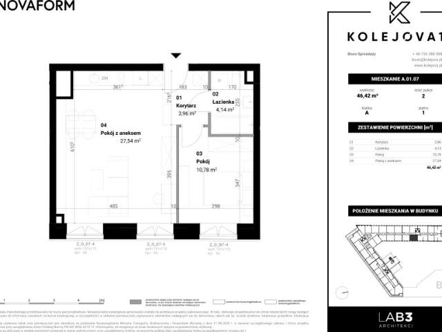 Mieszkanie 46,4m²