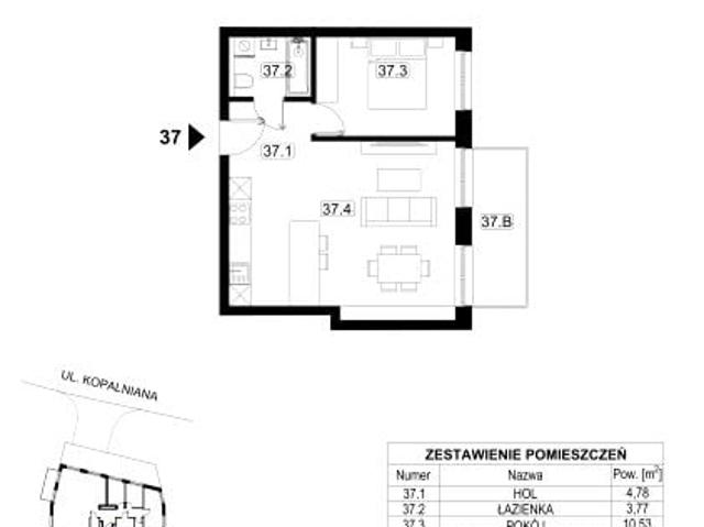 Mieszkanie 46,4m²