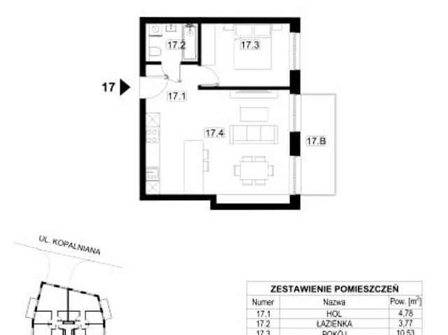 Mieszkanie 46,4m²