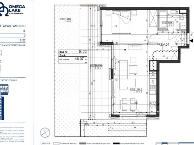 Mieszkanie 46,4m²