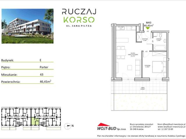 Mieszkanie 46,4m²