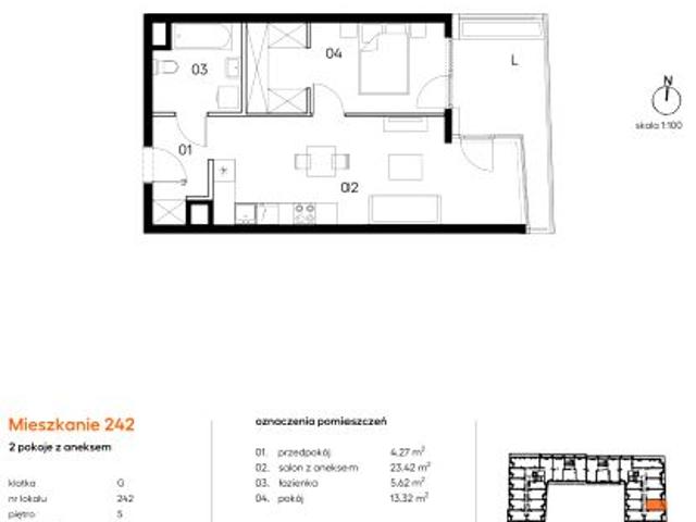 Mieszkanie 46,6m²