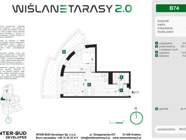 Mieszkanie 46,6m²