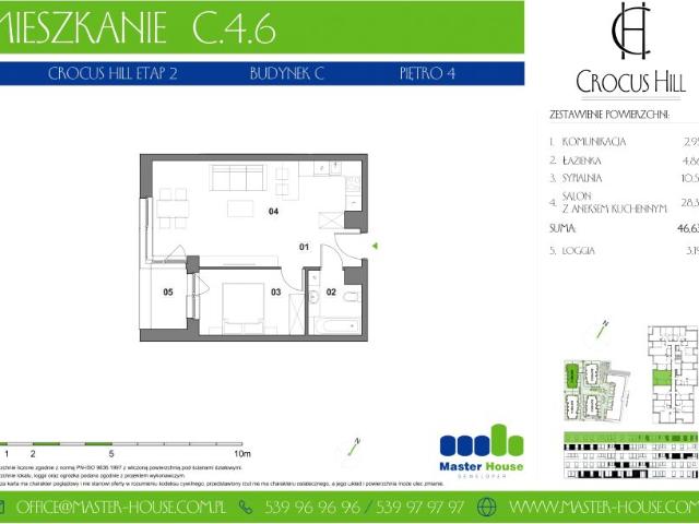 Mieszkanie 46,6m²