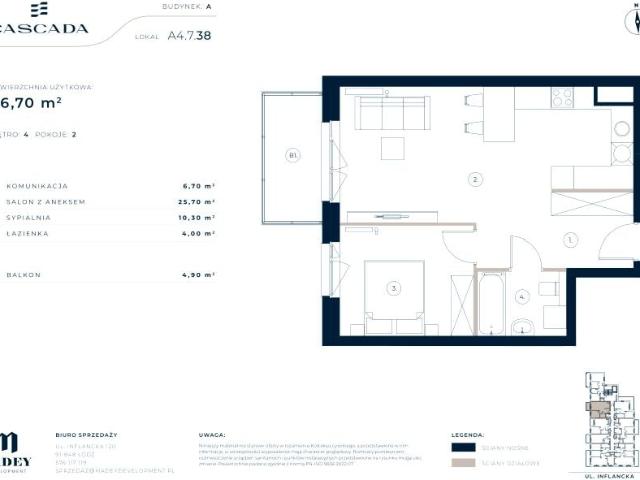 Mieszkanie 46,7m²