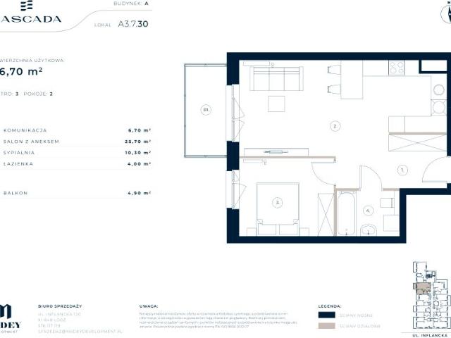 Mieszkanie 46,7m²