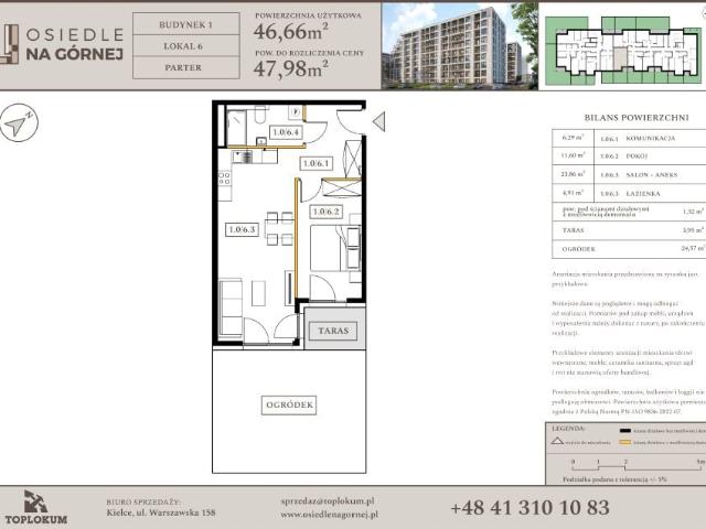 Mieszkanie 46,7m²
