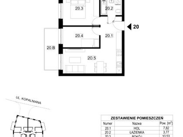 Mieszkanie 46,7m²