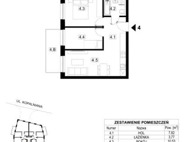 Mieszkanie 46,7m²