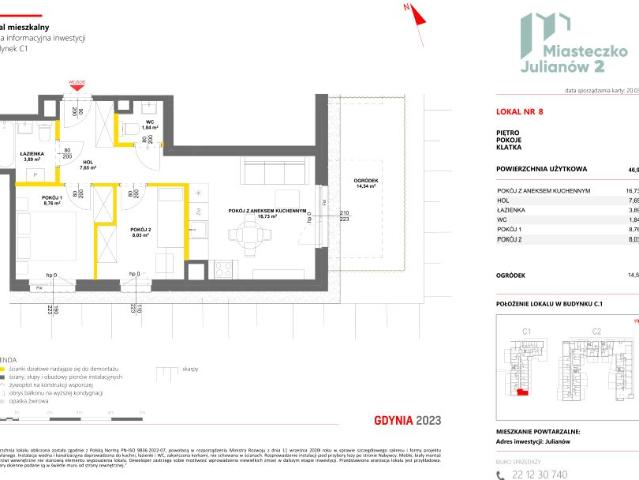 Mieszkanie 46,9m²