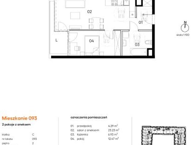 Mieszkanie 46,9m²