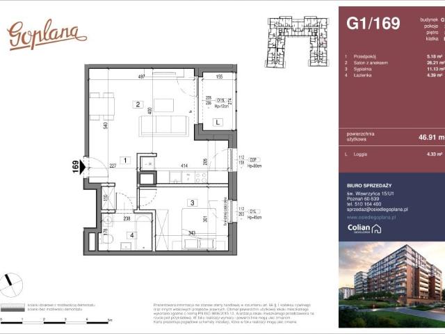 Mieszkanie 46,9m²