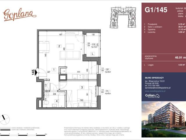 Mieszkanie 46,9m²