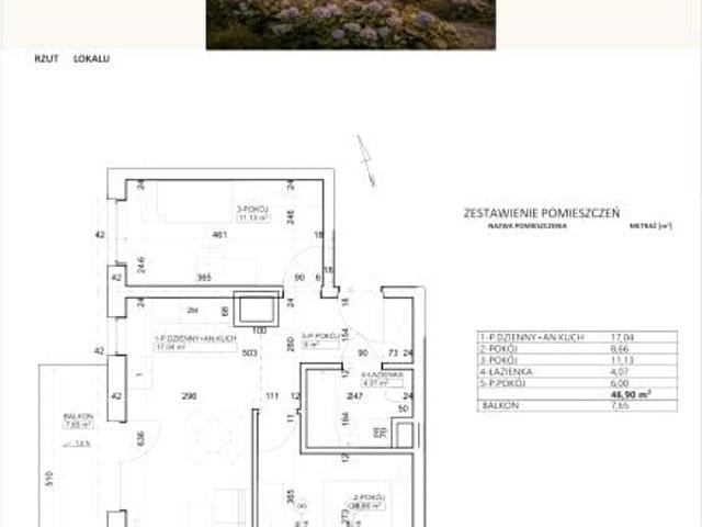 Mieszkanie 46,9m²