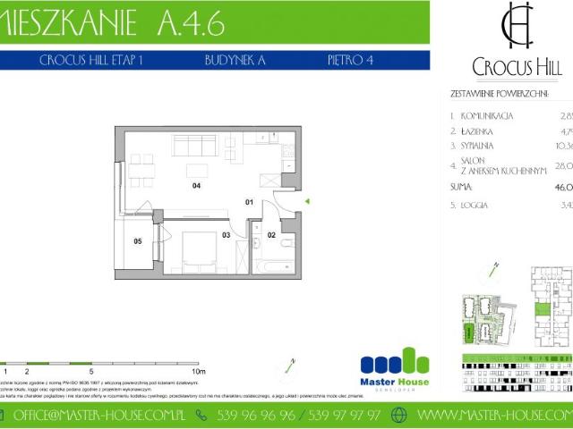 Mieszkanie 46m²