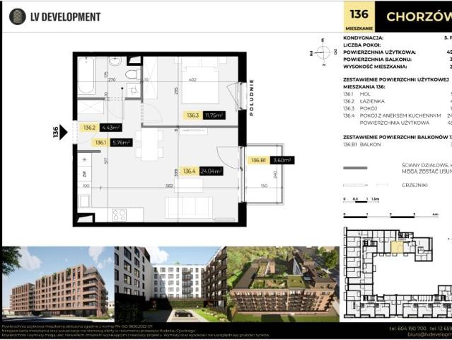 Mieszkanie 46m²