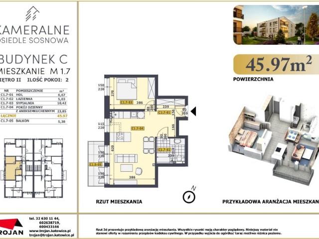 Mieszkanie 46m²