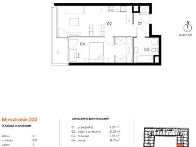 Mieszkanie 46m²