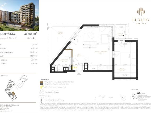Mieszkanie 46m²
