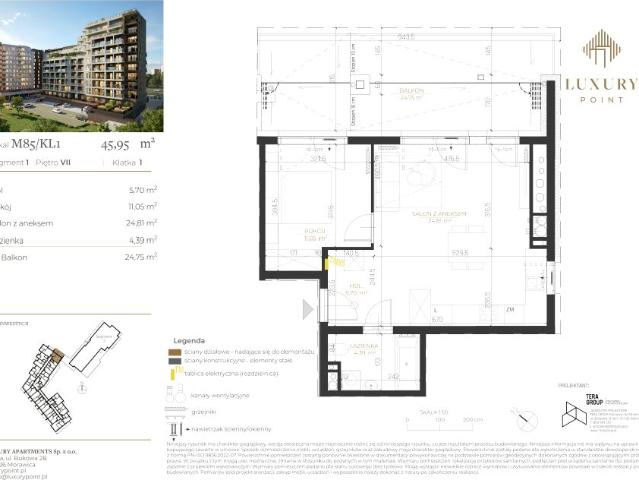 Mieszkanie 46m²