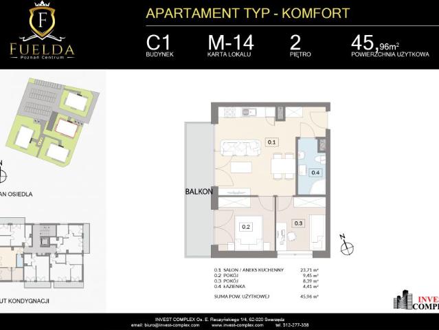 Mieszkanie 46m²