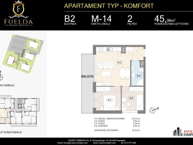Mieszkanie 46m²