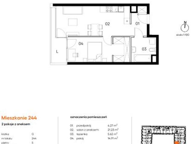Mieszkanie 46m²
