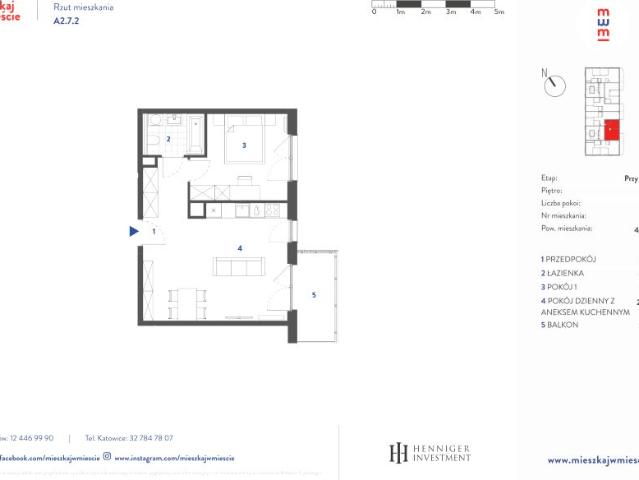 Mieszkanie 46m²