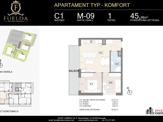 Mieszkanie 46m²