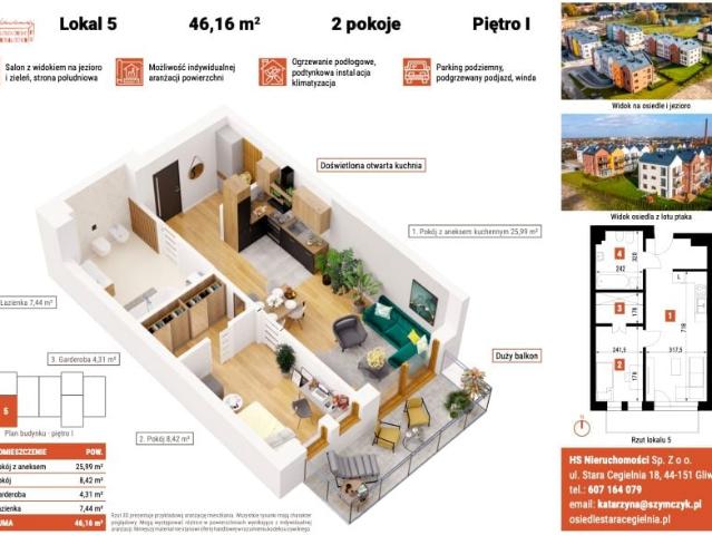 Mieszkanie 46m²